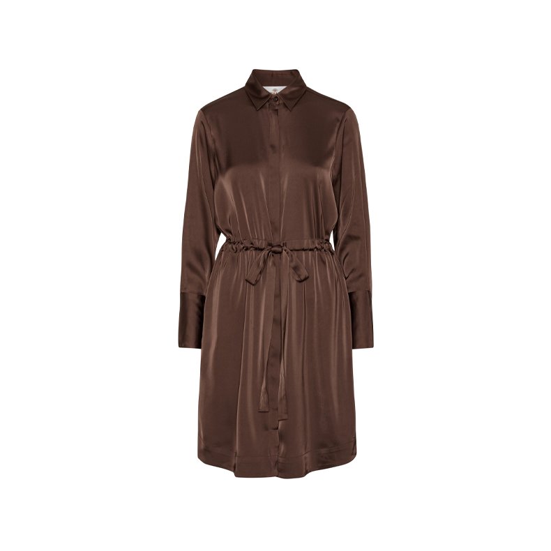 Nakita dress Karmamia, semi rich brown