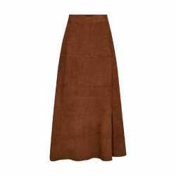 Naomi long skirt Depeche, cognac