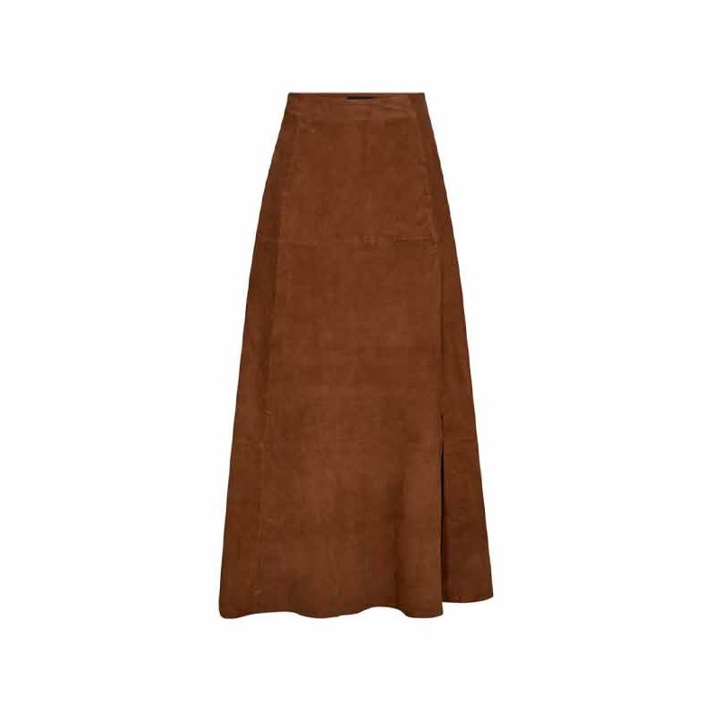 Naomi long skirt Depeche, cognac