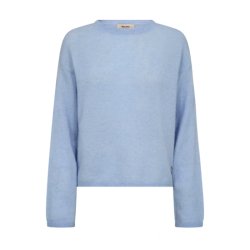 Mape o-neck knit Mos Mosh, brunnera blue