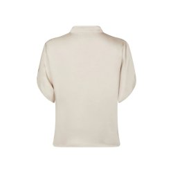 Anelle heavy sateen blouse Neo Noir, pearl