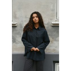 Dita check shirt Neo Noir, dark blue