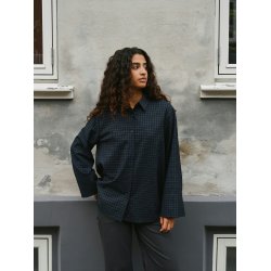 Dita check shirt Neo Noir, dark blue