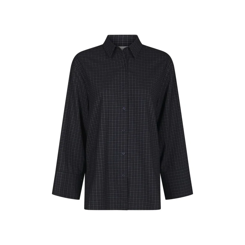 Dita check shirt Neo Noir, dark blue