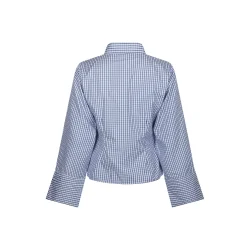 Fenli check shirt Neo Noir, blue