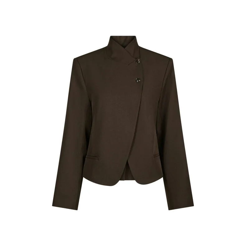 Tiria structure blazer Neo Noir, dark brown