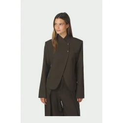 Tiria structure blazer Neo Noir, dark brown