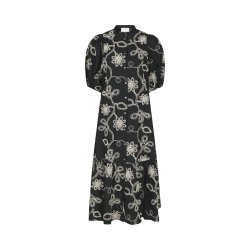 Veronica dori emb dress Neo Noir, black 