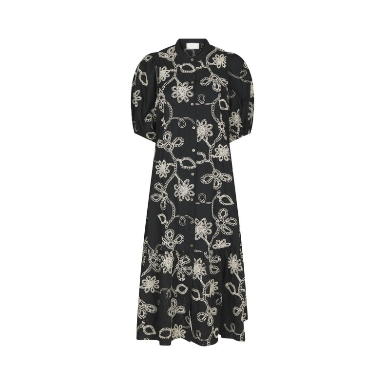 Veronica dori emb dress Neo Noir, black 
