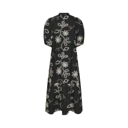 Veronica dori emb dress Neo Noir, black 
