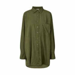 Noah cotton oversized shirt rabens saloner, army green