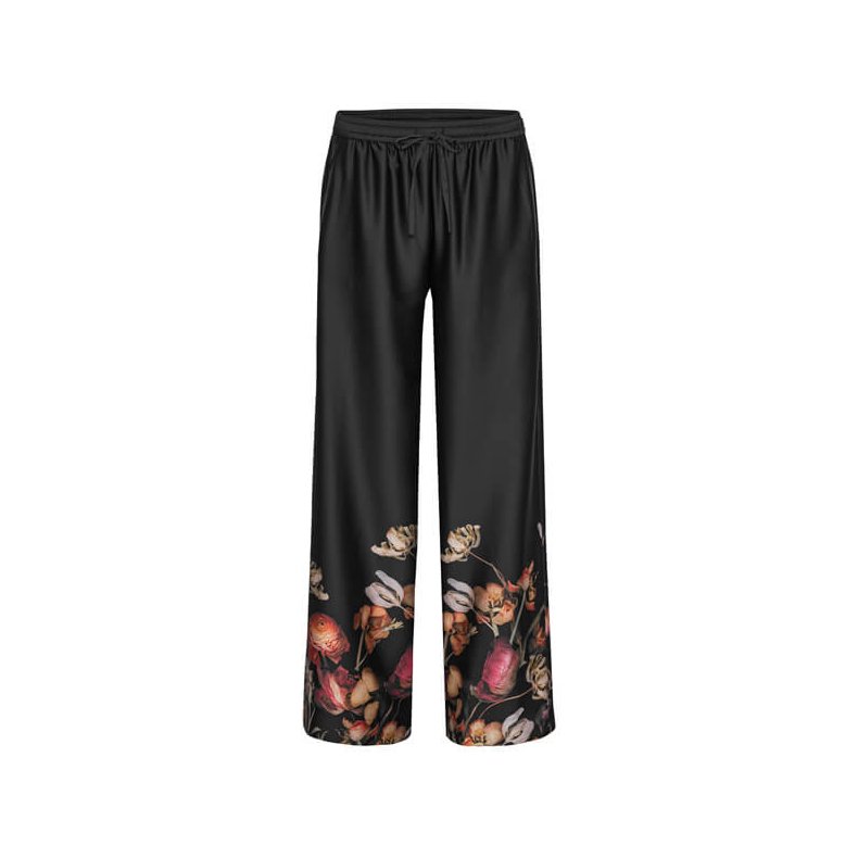 Nomi pants Karmamia, black blossom