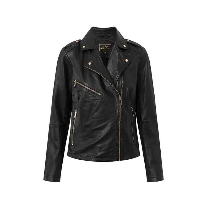 Noora biker leather jacket Depeche, black