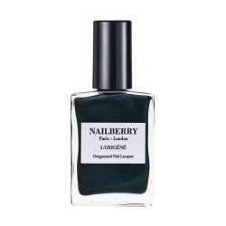 Galactic nailpolish fra Nailberry L'Oxygn, pearlised stormy grey