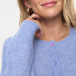 Nurietto pointelle cardigan N�mph, hydrangea