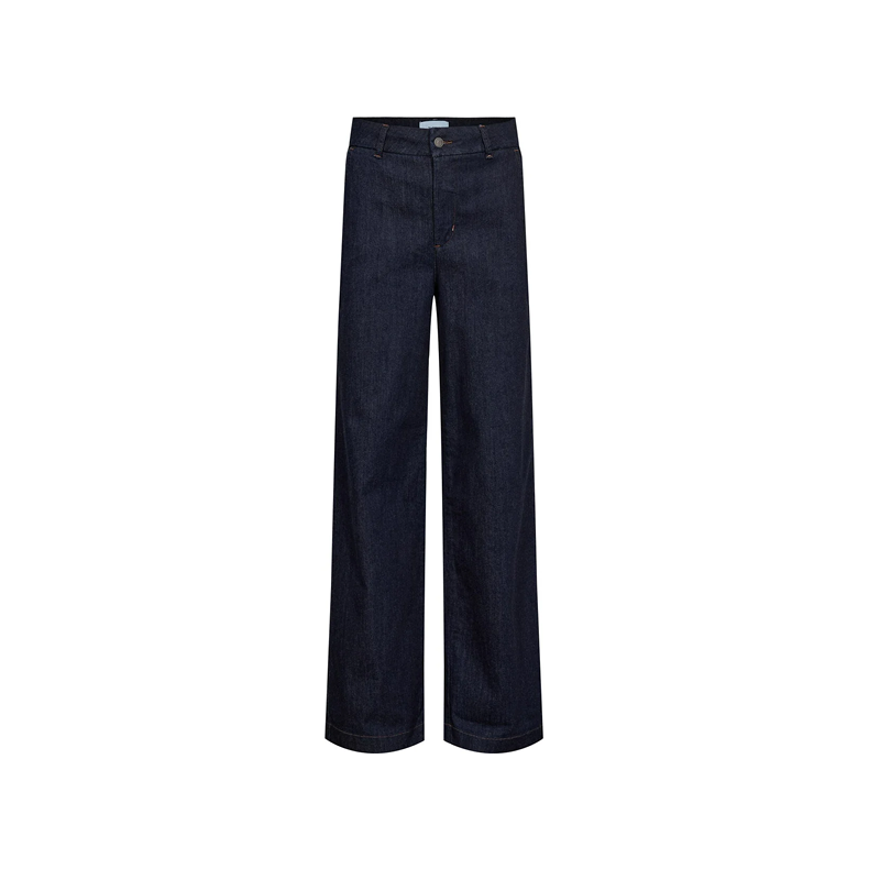 Nuamber wide jeans N�mph, dark blue denim