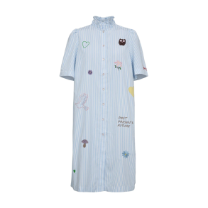 Nuashley embroidery dress N�mph, airy blue