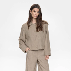 Numelona jacket N�mph, dark sand melange