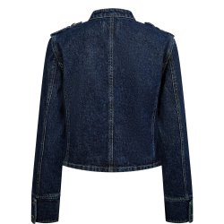 Nubillie fitted denim jacket N�mph, dark blue denim