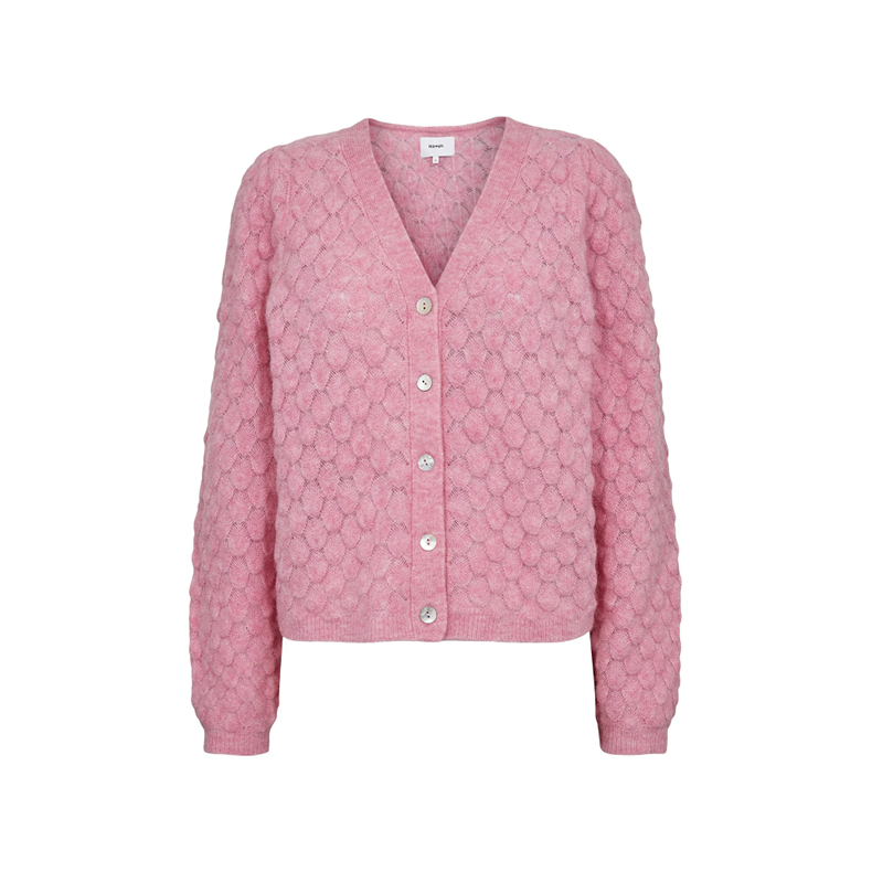 Nuriette leaf pointelle cardigan N�mph, lilac sachet