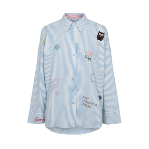 Nuashley embroidery ls shirt N�mph, airy blue