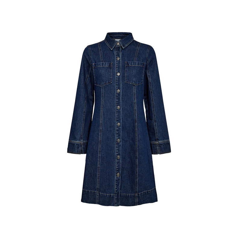 Nuaddison dress Nmph, medium blue denim