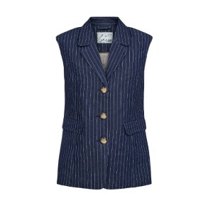 Nuvibeke vest Nmph, medium blue denim