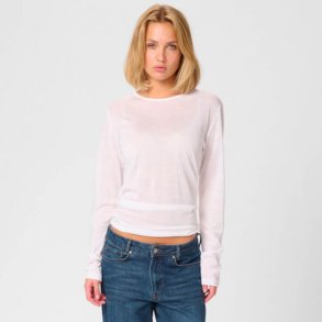 The o-neck long sleeve shirt My essential Wardrobe, white