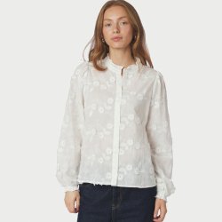 Oda deco emb shirt Neo Noir, white