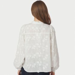 Oda deco emb shirt Neo Noir, white