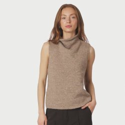 Odelia knit top Neo Noir, dark sand