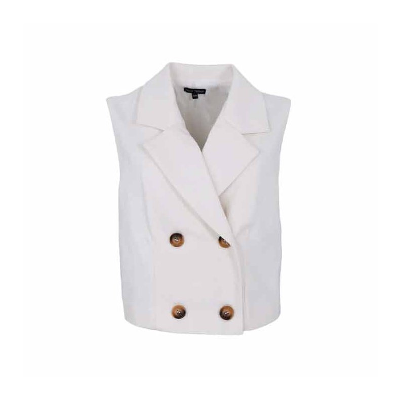 Neo Short Vest Black Colour, Off white