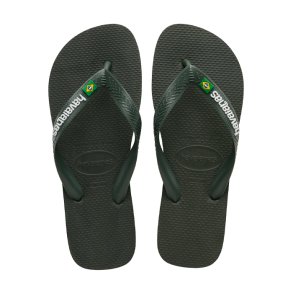 Brasil logo Havaianas, green olive