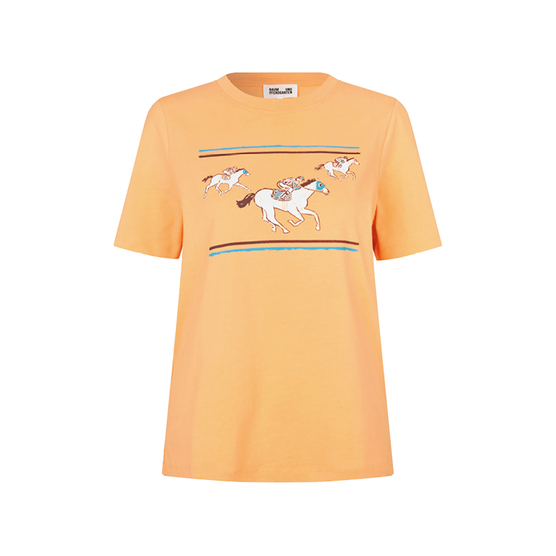 Jawo t-shirt Baum und Pferdgarten, buff orange