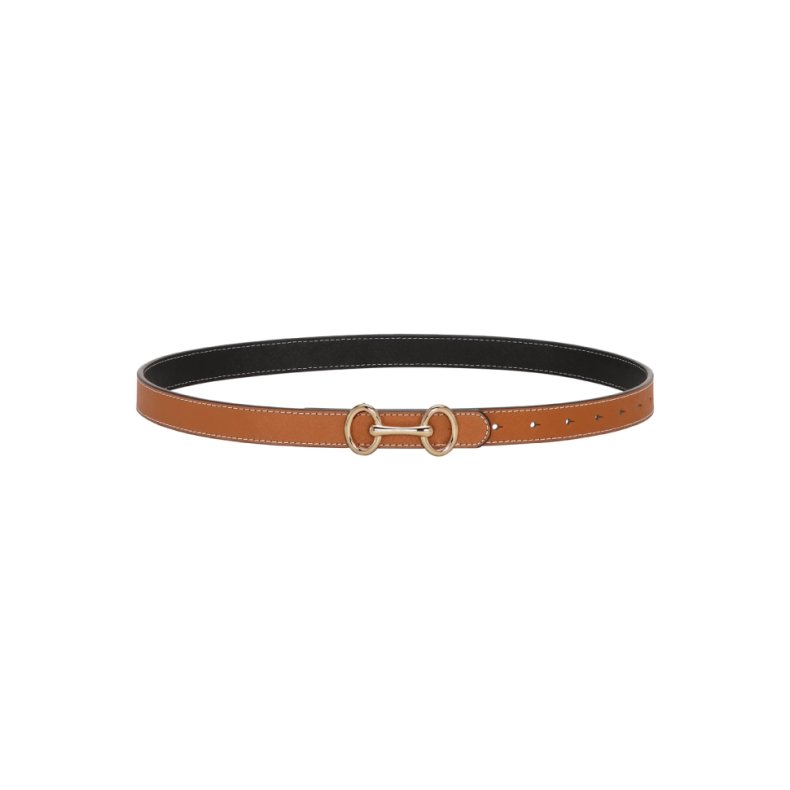 Grace belt Pliss� Copenhagen, cognac
