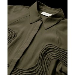 Molly shirt Copenhagen Muse, ivy green melange