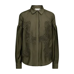 Molly shirt Copenhagen Muse, ivy green melange