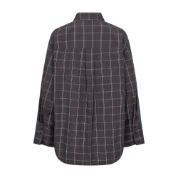 Aurora shirt Copenhagen Muse, gray pinstripe w. black