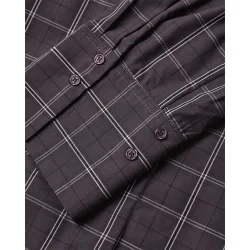 Aurora shirt Copenhagen Muse, gray pinstripe w. black