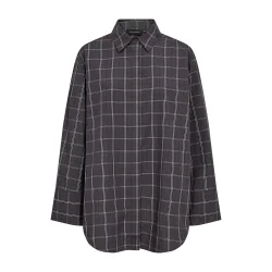 Aurora shirt Copenhagen Muse, gray pinstripe w. black