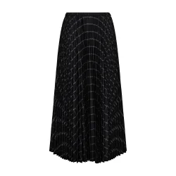 Aurora skirt Copenhagen Muse, gray pinstripe w. black