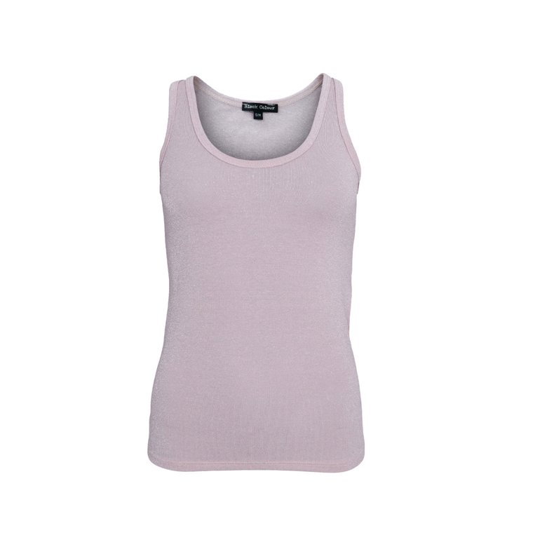 Faye lurex top Black Colour, pale rose