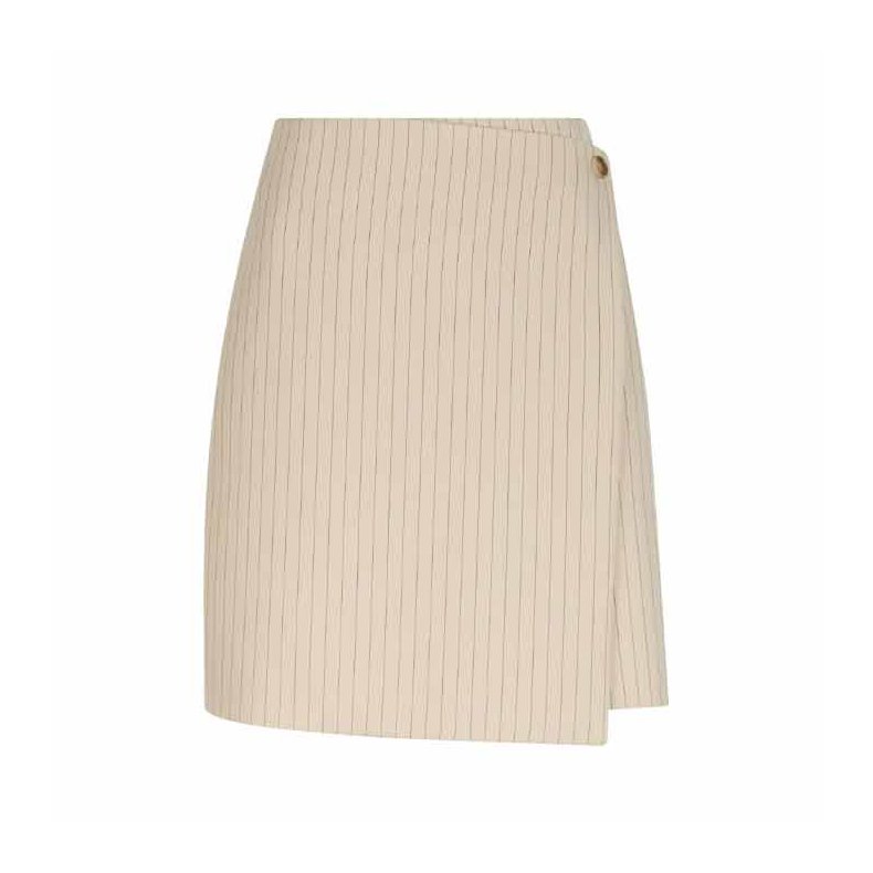 Petrani pinstriped skirt Neo Noir, sand
