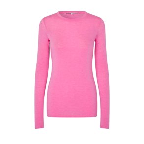 Matima o-neck tee Second Female, pink cosmos