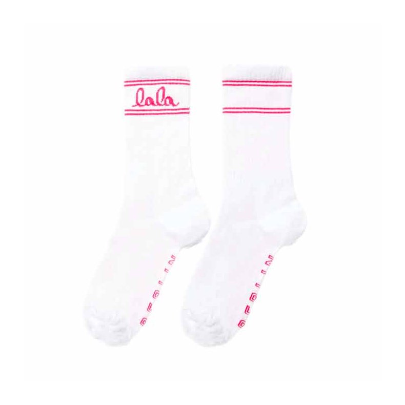 Sam cotton socks Lala Berlin, blend white/pink
