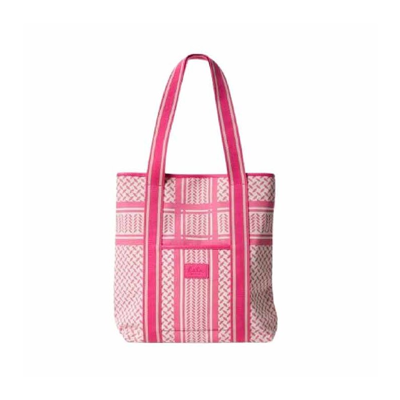 Carmela canvas tote 2.0 Lala Berlin, heritage stripe pink