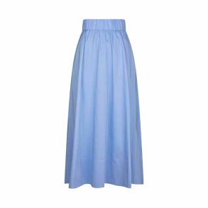 Yara poplin skirt Neo Noir, sky blue