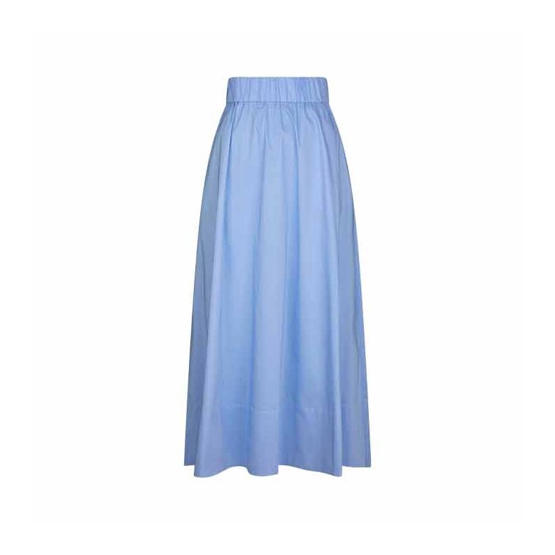 Yara poplin skirt Neo Noir, sky blue