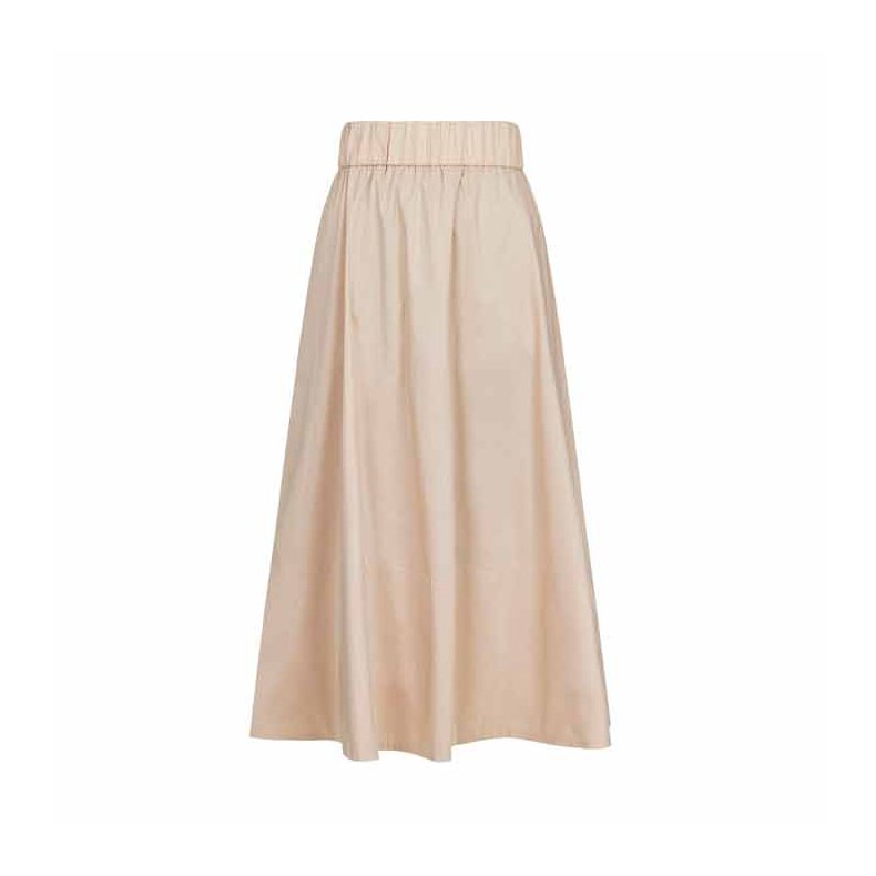 Yara poplin skirt Neo Noir, dark sand