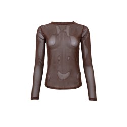 Bcjessie mesh blouse Black Colour, coffee